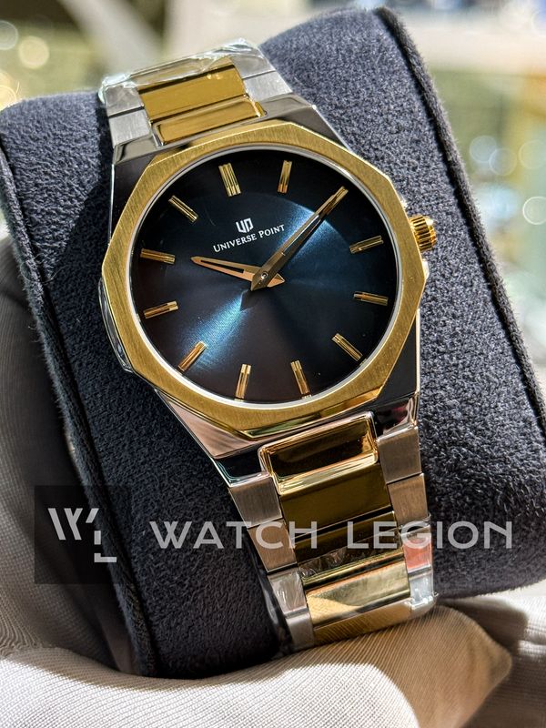 UNIVERSE POINT SLIM OCTAGONAL TWO TONE GRADIANT BLUE DIAL | UP3949-088B