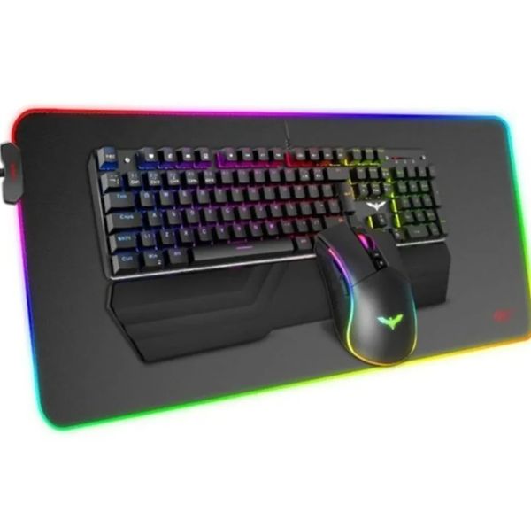 Havit KB511L RGB Wired Mechanical Gaming Keyboard, Mouse & Mouse Pad 3-in-1 Combo