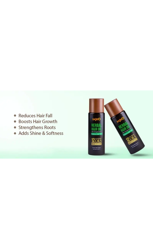 skin'O Herbal Hair Oil With Dragobotania Reduces Hair fall 100 ml - Image 3