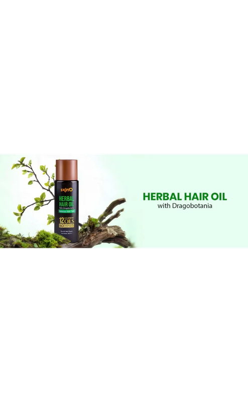 skin'O Herbal Hair Oil With Dragobotania Reduces Hair fall 100 ml - Image 4