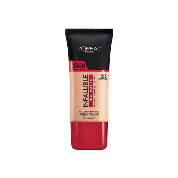Loreal Infallible Pro Matte Foundation 103 Natural Buff – 30ml