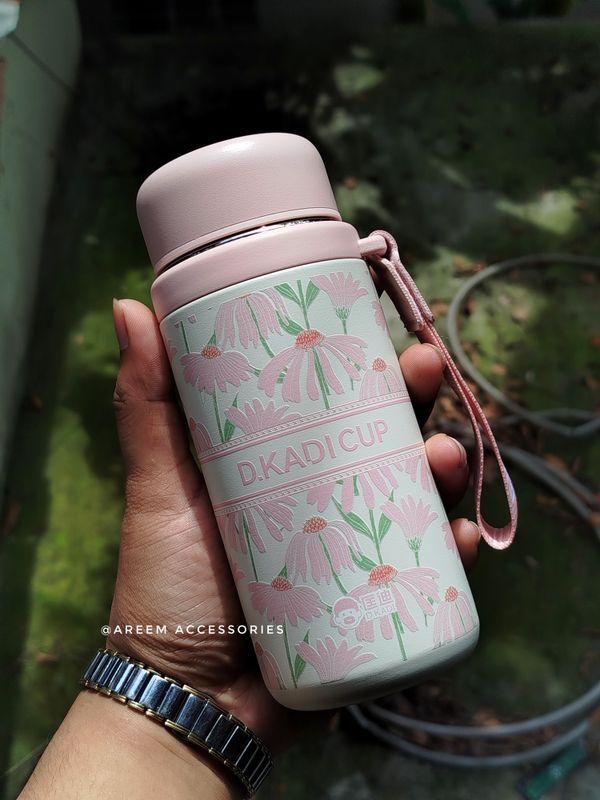 D.KADI Cup 360ml (Pink Daisy)