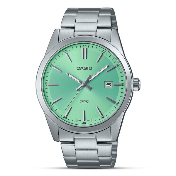 CASIO ENTICER GREEN HUEDIAL QUARTZ MEN'S WATCH I MTP-VD03D-3A2UDF