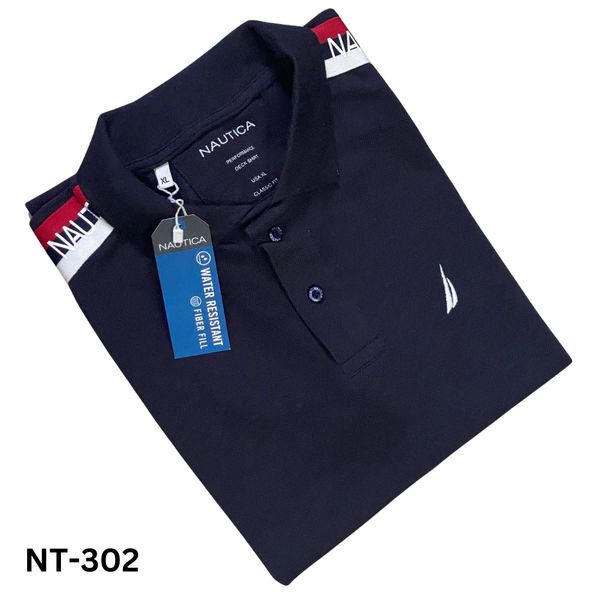 Nautica Men's Navy Blue Polo T-shirt