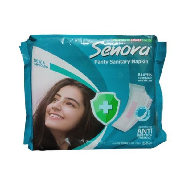 Senora Panty Sanitary Napkin 15pcs সেনোরা প্যান্টি স্যানিটারি ন্যাপকিন