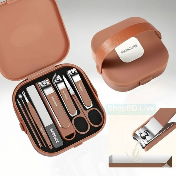 8-in-1 Nail Clipper Set | Professional Manicure & Pedicure Kit for Men & Women | Portable Grooming Kit | Price in BD