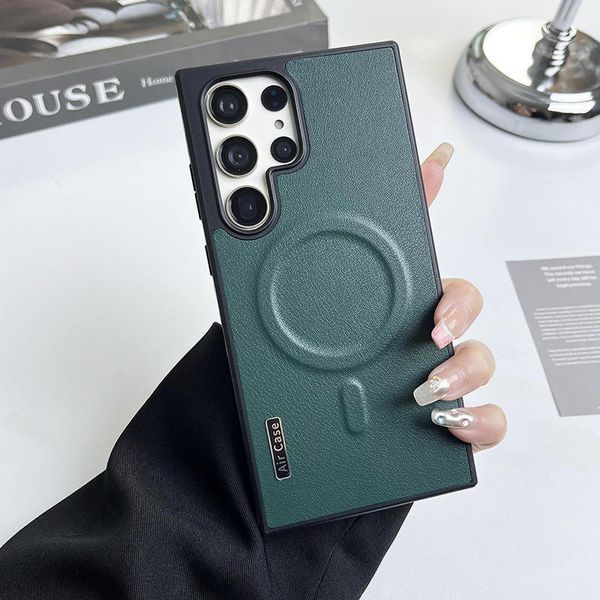 Ultra Premium MagSafe Hard PU Leather Case