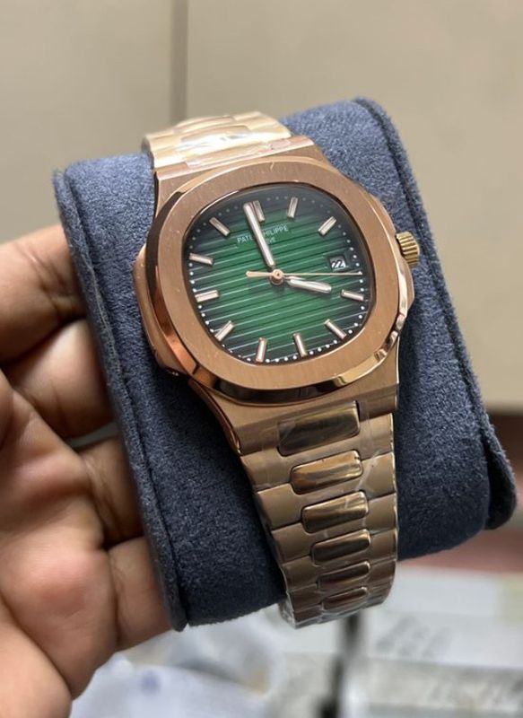 PATEK AUTO (AAA) GRADIENT GREEN DIAL ROSE GOLD BODY