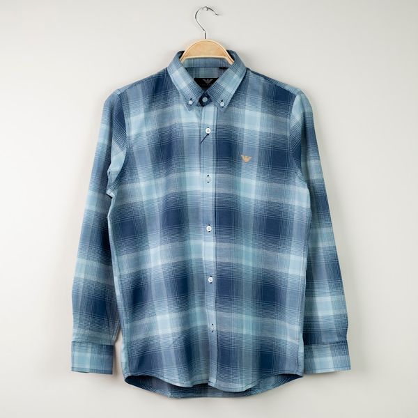 AX 100% Cotton Check Shirt 01