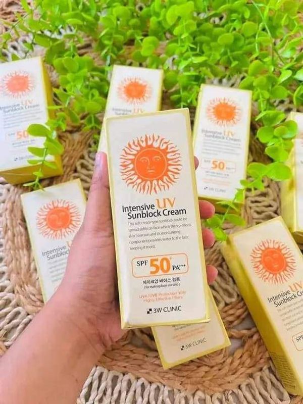 3w clinic intensive Uv sunblock cream spf50 Pa+++ – 70ml