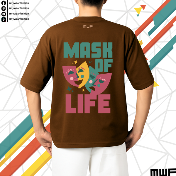 Mask Of Life Premium Drop Shoulder T-Shirt