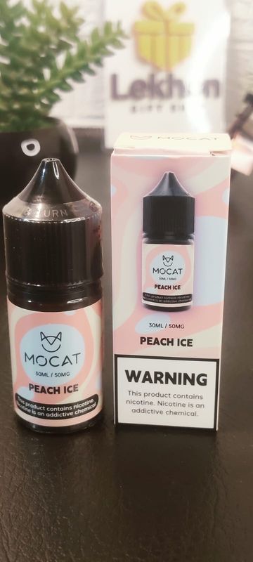 Mocat peach ice  Nic Salt 💧 সাইজ: 30ml [50mg]