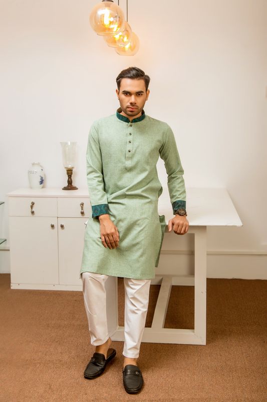 Men's Majestic Panjabi - Green
