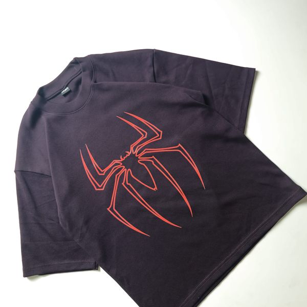 Spider Man (Wine) - Dropshoulder Tshirt - Image 3
