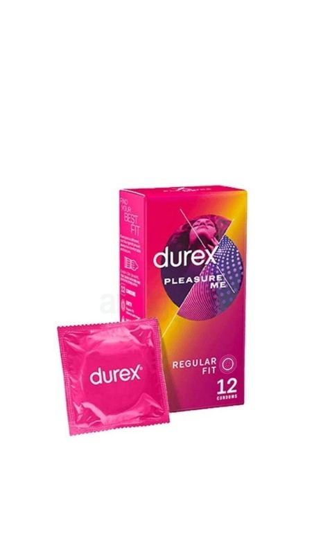 Durex Pleasure Me Regular Fit Dotted & Ribbed Condom (12 pcs)