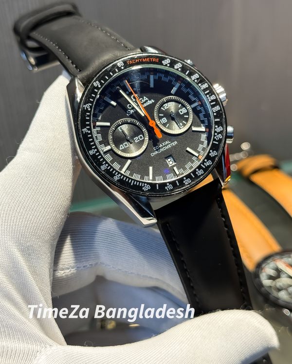 OMEGA SPEED MASTER BLACK BELT BLACK DIAL ORANGE HAND
