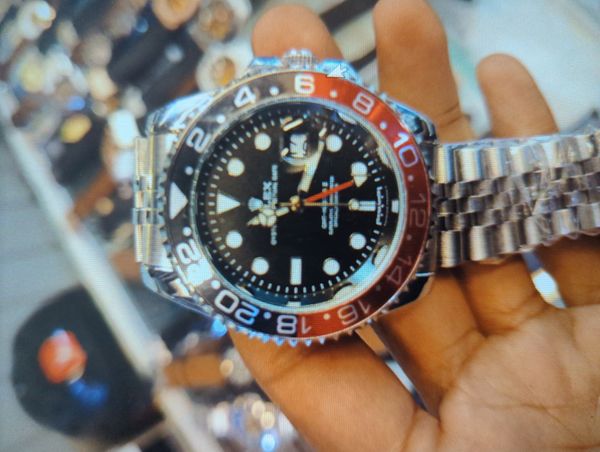 Rolex GMT MASTER Silver Black Dial Coke