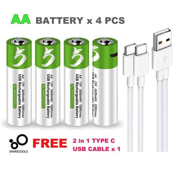 Smarttool Rechargeable Battery Set AA