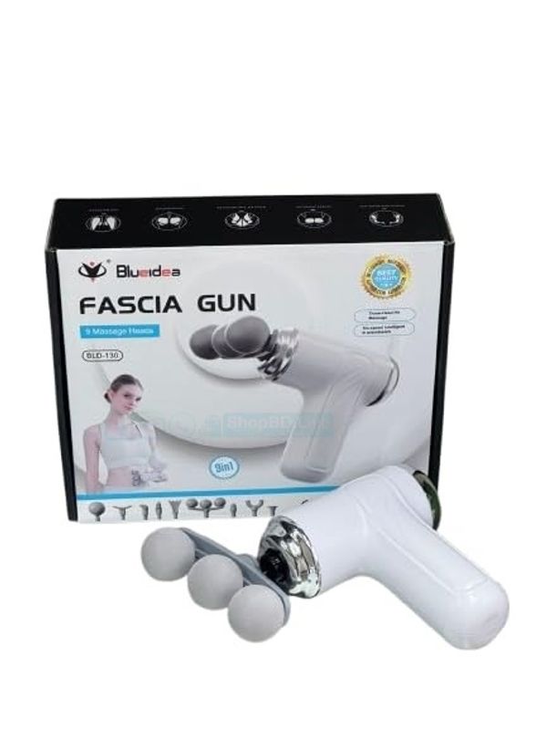 Fascia Gun BLD-130 | 9 Massage Heads, 6-Speed Muscle Recovery Gun for Whole Body | Price in BD