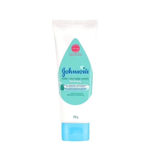Johnson's Milk + Rice Baby Cream for Face & Body - 100ml - 17019