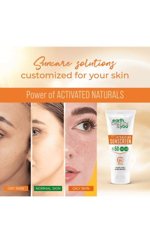 Earth Beauty & You Hydrating Sunscreen (SPF 50 UVA UVB) - Image 2