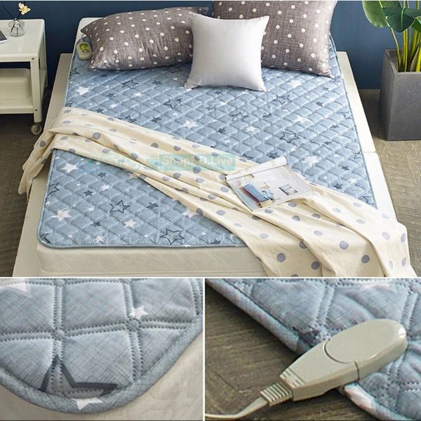 Korean Electric Heating Bed Pad Double Size 135×180cm | 9-Mode Temperature Control, Pre-Heating, Soft Tropical Fabric | Price in BD