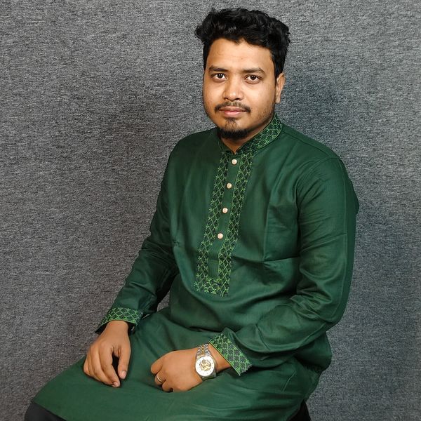 Elite embroidered bottle green panjabi