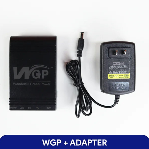 2024 NEW Model! WGP mini UPS 5/9/12V (10400mAh) + GearUP 12V/3A Adapter