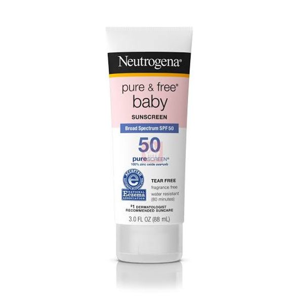 Neutrogena Pure And Free Baby Sunscreen Broad Spectrum SPF50 – 88ml
