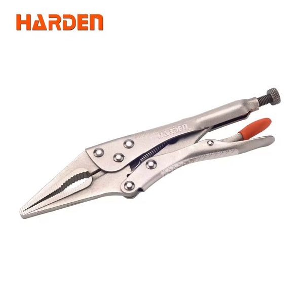 HARDEN 9" Grip Pliers, Straight Jaw, Professional Long Nose Locking Pliers Grip Pliers Straight Jaw Lock Vise Grip Clamp Hand Tool; Model: 560622
