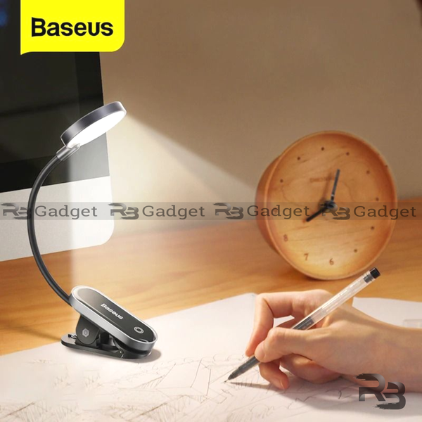 Baseus Rechargeable Mini Clip Lamp For Book Reading, Aquarium, Laptop Keybaord Light Portable And Useful (DGRAD-0G)
