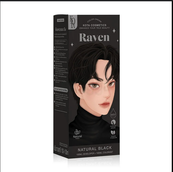 Kota Cosmetics Hair Color Cream Raven - Natural Black