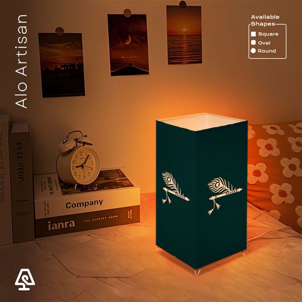 Peacock Flute Theme Table Lamp