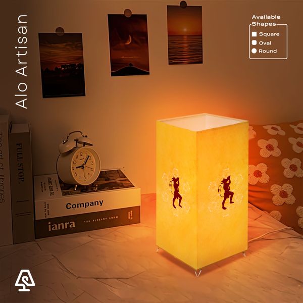 Hanuman Yellow Classic Theme Table Lamp