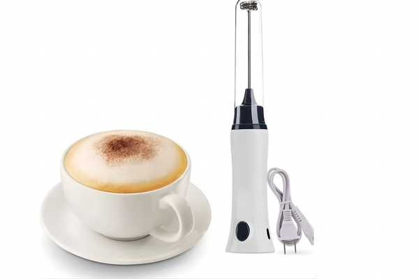 Rechargeable Coffee Mixer 3-in-1 | Egg Beater | Milk Frother | Portable USB Charging |