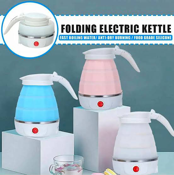 Travelling Folding Kettle and Electric Silicone Foldable