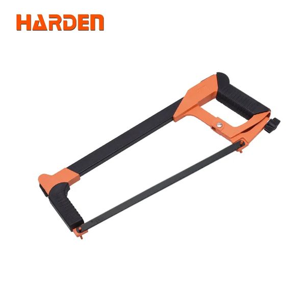 HARDEN 12” Square Hacksaw Frame, Aluminium D Type Handle, High Tension Hacksaw Frame with Front Grip, 45° and 90° Cutting Angle Design, Professional  quality; 610705