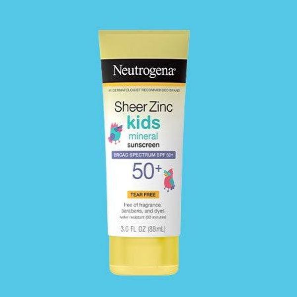 Neutrogena Sheer Zinc Kids Mineral Broad Spectrum SPF 50+ Sunscreen (88ml)