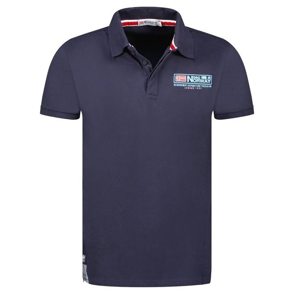 Man - Polo Short Sleeve 100% Cotton MARINE