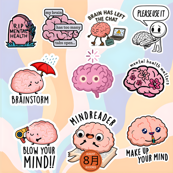 Brain Mood Sticker Set