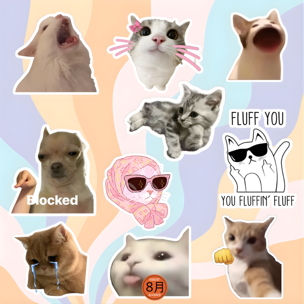Cat Meme Mood Stickers