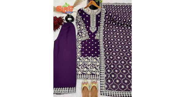 জর্জেট থ্রি-পিস