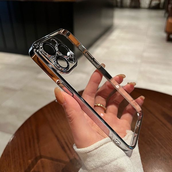 Luxury Plating Crystal Clear Anti Yellow Hard Case