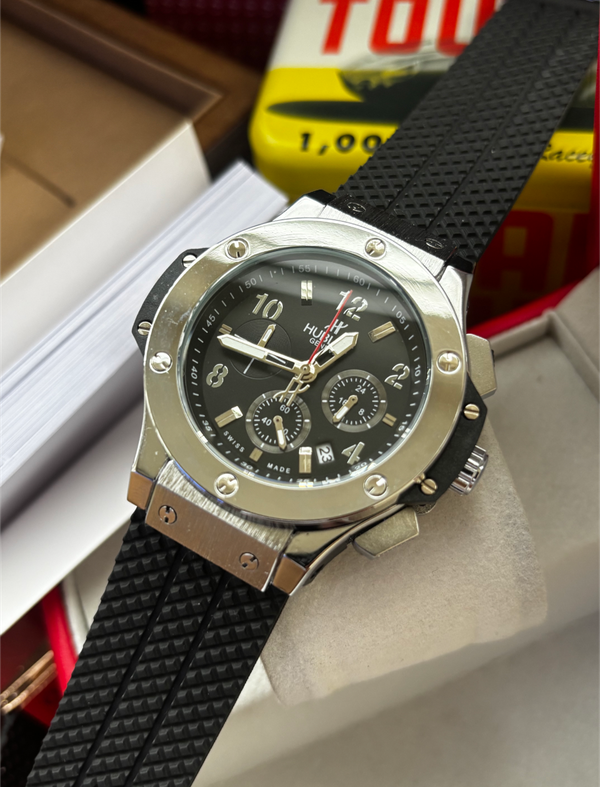 Hublot BB Belt Black Silver Case