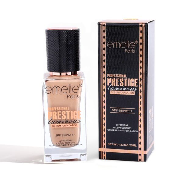 Emelie Professional Prestige Luminous Serum Foundation SPF 25/PA+++ Ultrawear All-Day Comfort Flawless Finish Foundation