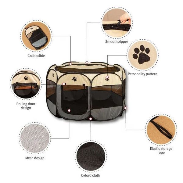 Portable Pet Tent Folding Outdoor/Indoor Dog Cat House