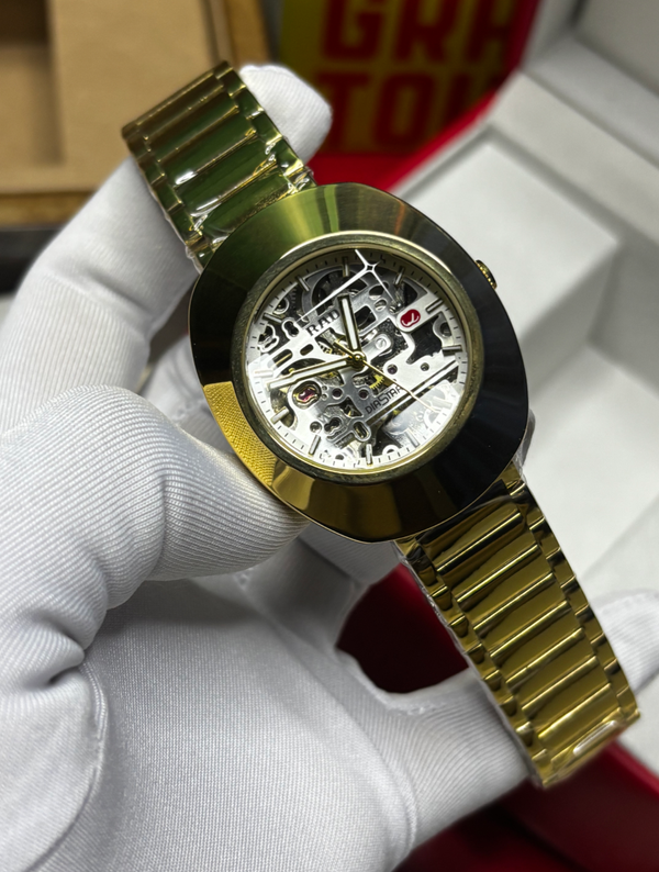Rado Diaster Chain Gold White Dial