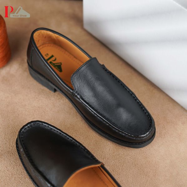 Black Handmade Moccasin