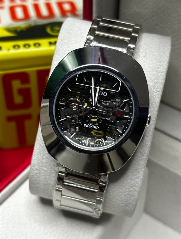 Rado Diaster Chain Silver Black Dial