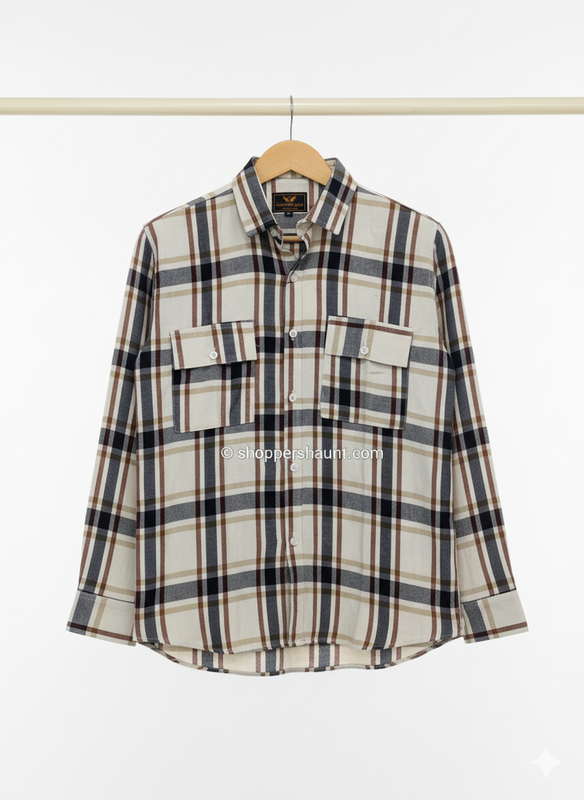 Trendy check shirt for winter